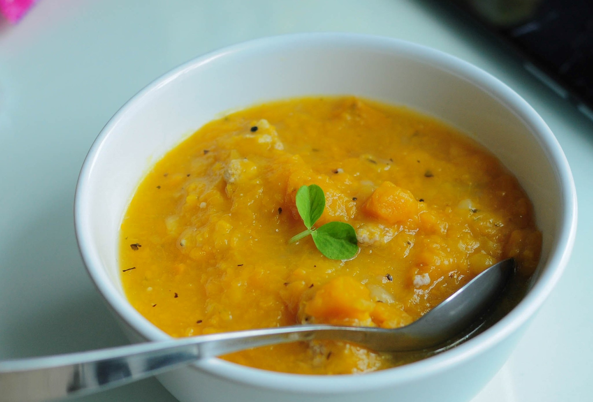 Baby pumpkin soup - first solid food