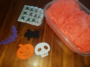 Halloween sensory bin