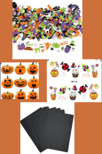 Halloween craft with stickers