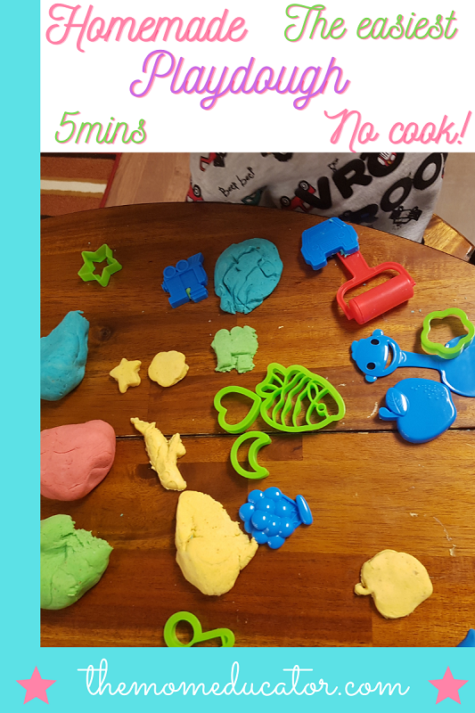 easy no cook Playdough