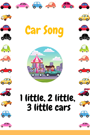 1 little, 2 little, 3 little cars - car song for kids