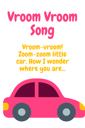 Vroom vroom song - car songs for kids