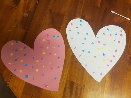 easy valentine's painting for kids