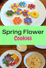 Read more about the article Spring Flower Cookies with Ritz crackers and Smarties