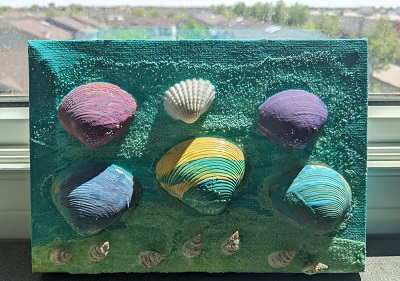 seashell art project