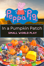 Read more about the article DIY Fall Peppa Pig Small World Play