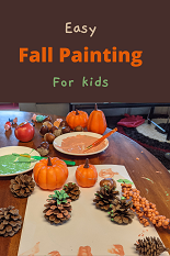Read more about the article Fall Pinecones Painting for kids