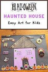 Read more about the article Haunted House Halloween Art for Kids