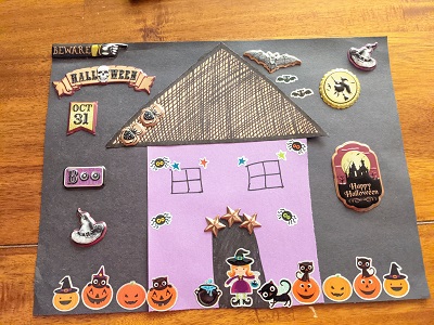 Halloween Art with stickers