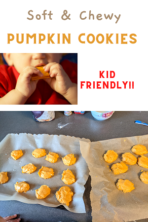 Fall Pumpkin Spice cookies with kids