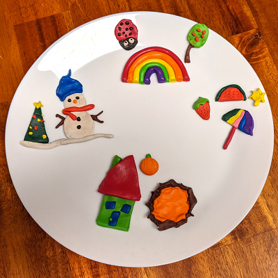 clay activity to teach seasons