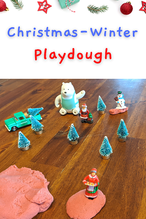 Christmas Playdough - Winter Playdough