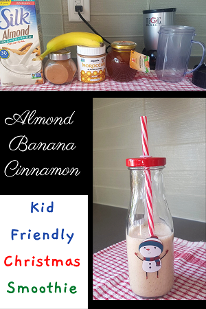 Almond banana cinnamon kid-friendly smoothie