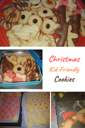 Christmas kid-friendly vanilla cookies - baking Christmas cookies with kids