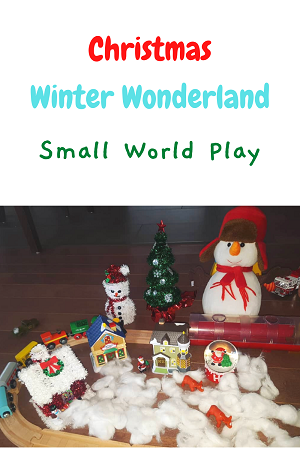 Christmas winter wonderland small world play