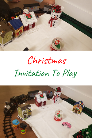 Christmas invitation to play for kids