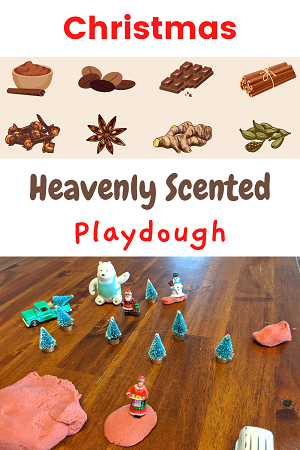 heavenly scented Christmas playdough