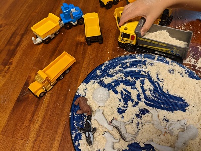 winter snow removal small world play