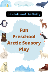 Read more about the article Preschool arctic sensory play and fake snow