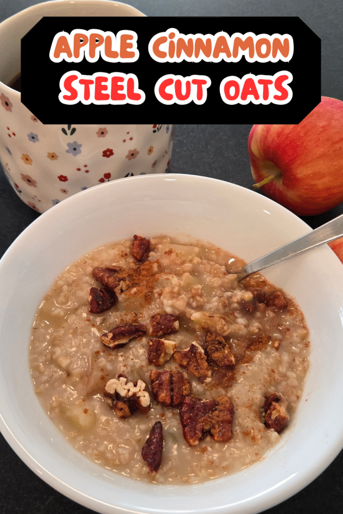 apple cinnamon steel cut oats