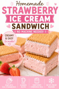 Read more about the article Homemade Strawberry Ice Cream Sandwiches
