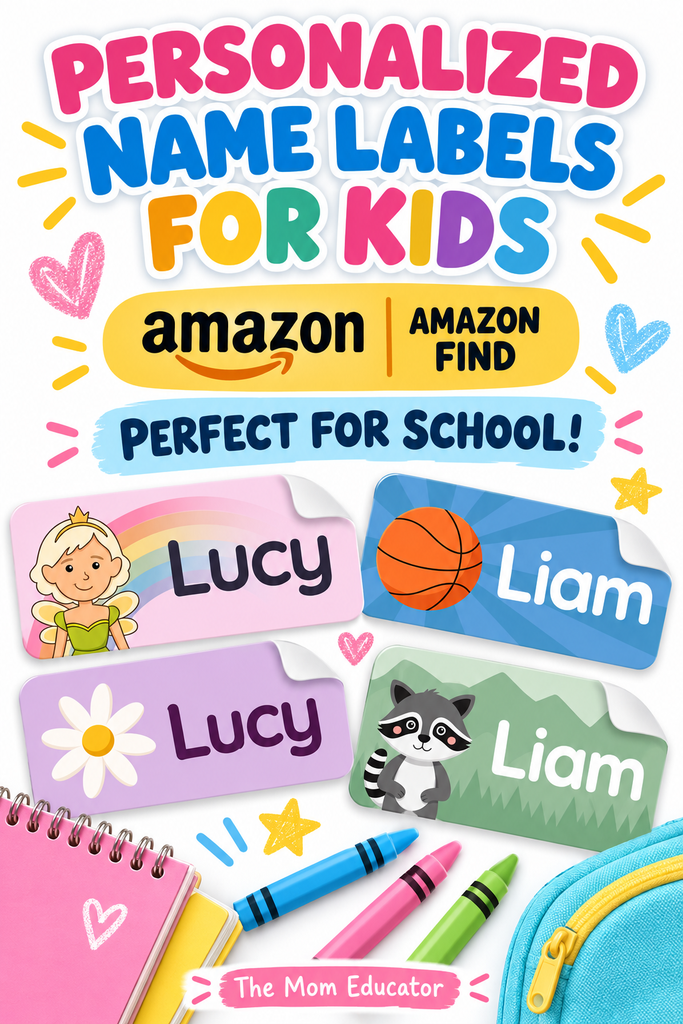 cute name labels kids